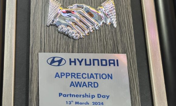 Hyundai Motors Appreciation AWARD